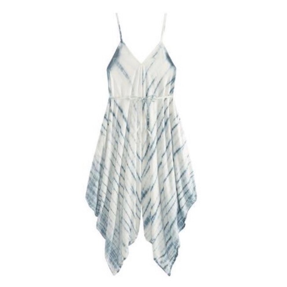 Cost Plus World Market Pants & Jumpsuits Nwt Goa Azure Blue And White Tiedye Parachute Pant